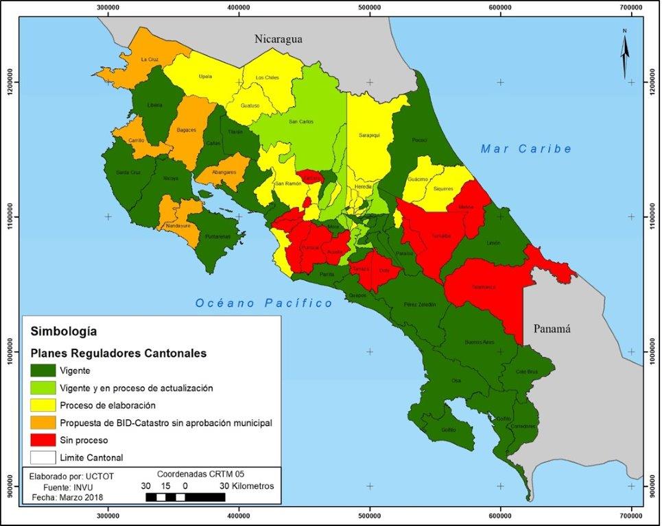 Imagen de mapa de Costa Rica.