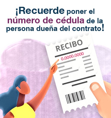 Recuerde colocar la información para que su cuota sea registrada correctamente.