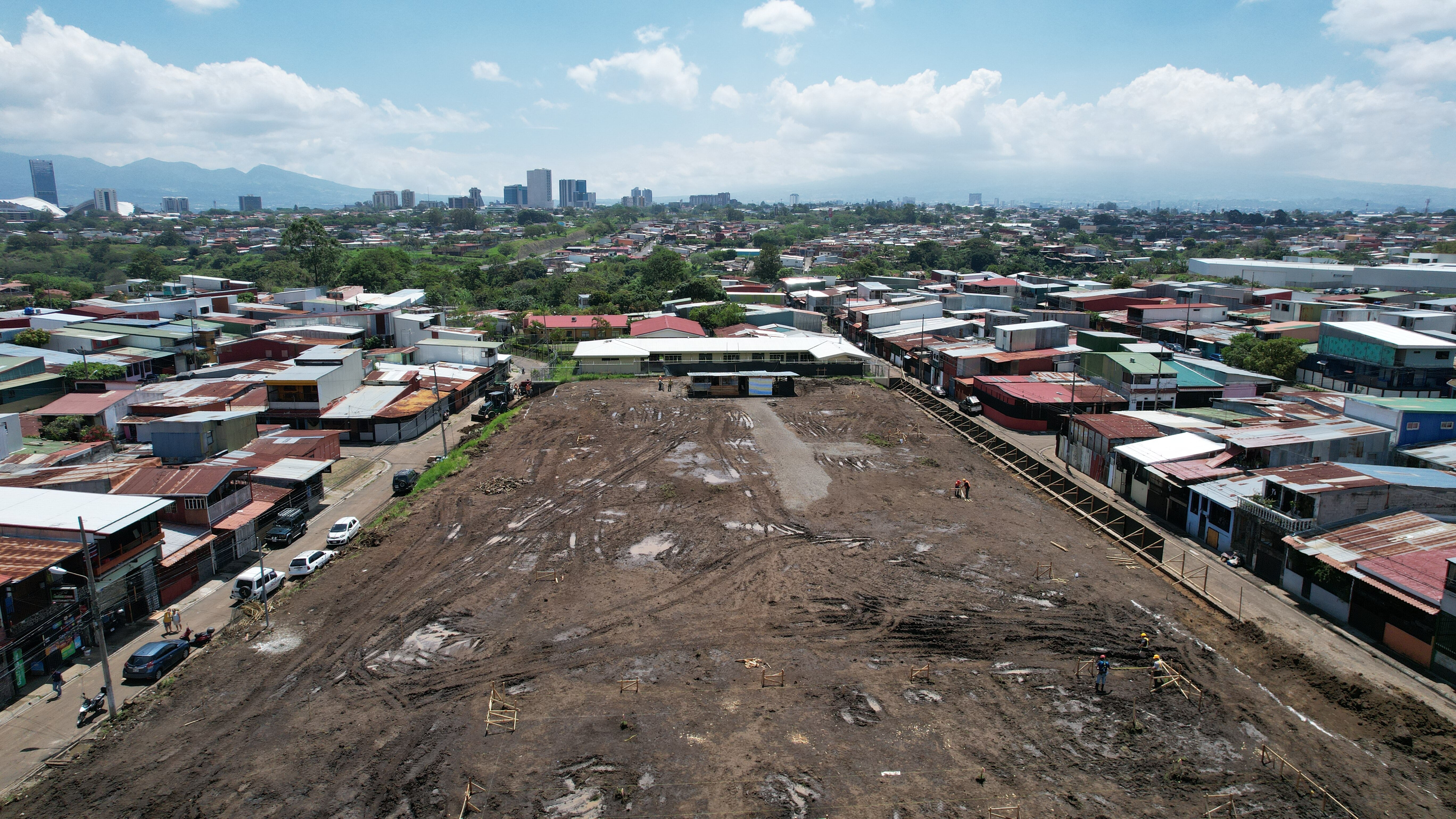 Vista del terreno correspondiente al Bono Comunal Corina Rodríguez 1986