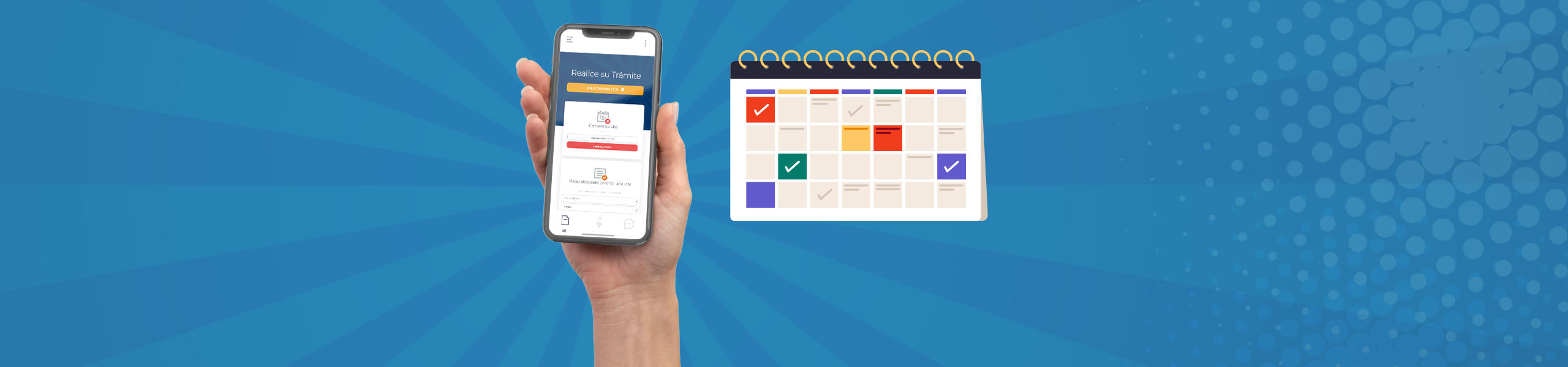 Imagen con leyenda de autogestione su cita